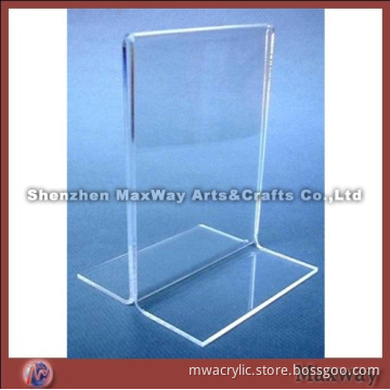 Acrylic transparent menu stand/holder which is very popular in office